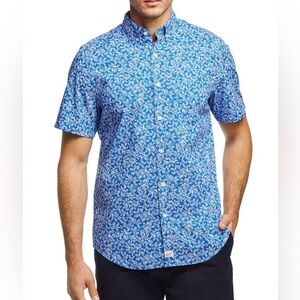 Vineyard Vines Slim Fit Mini Floral Print Button Up Shirt Sz‎ XS